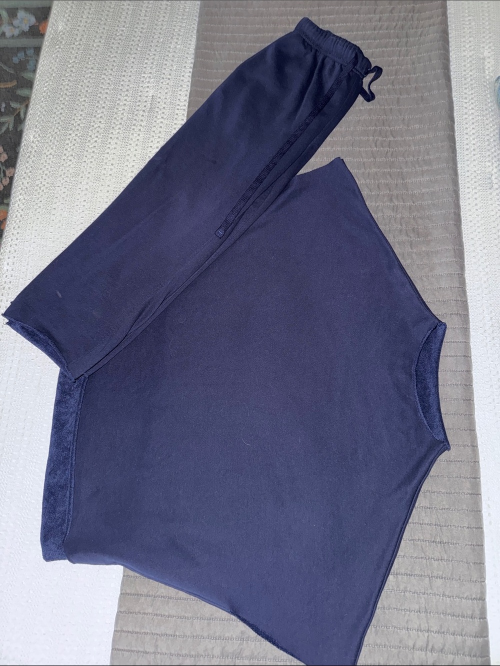 Navy Lounge Set - Cozy Sweatshirt & Drawstring Pants